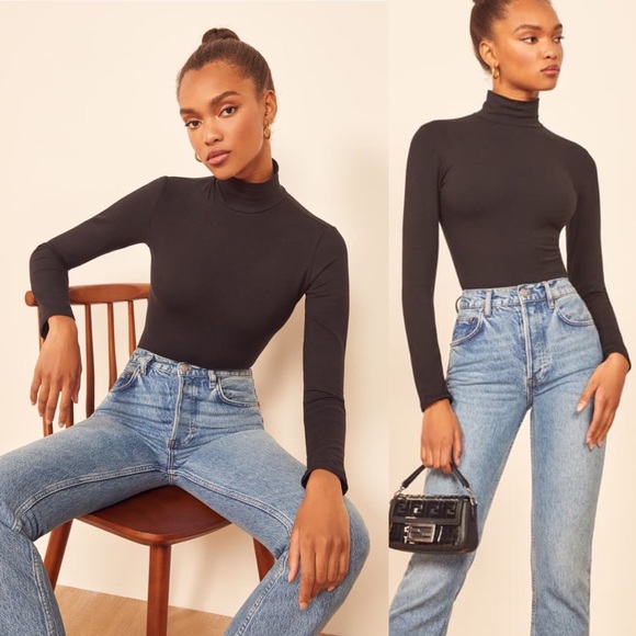 Reformation Tops - Reformation Navia Turtleneck Bodysuit NWOT